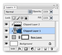 Multi-layer clipping mask