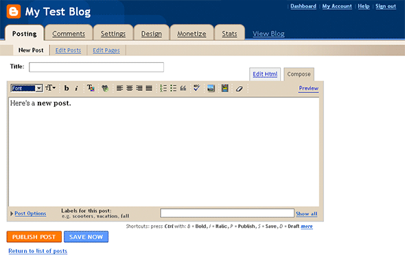 Blogger in IE6