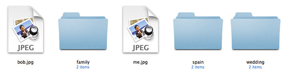 Files and folders