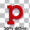 50% dither
