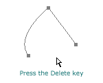 Press the Delete key